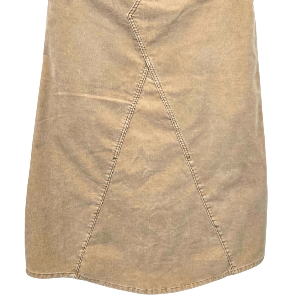 Levi's Y2K Corduroy Maxi Skirt A-line Boho Tan Women's Size Medium Juniors 11 - Picture 10 of 13